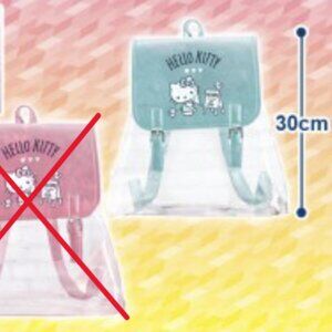 New Official Sanrio Hello Kitty Green PVC Backpack 30cm Japan
